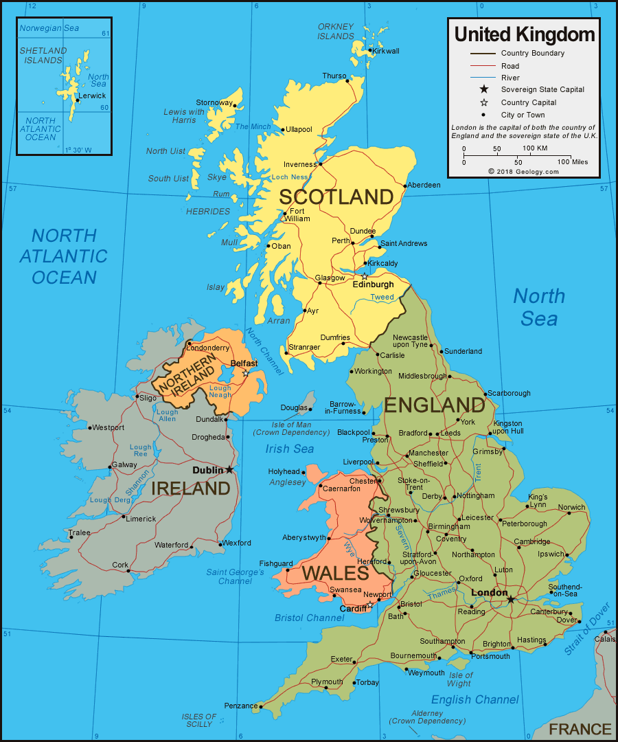 英国 地图